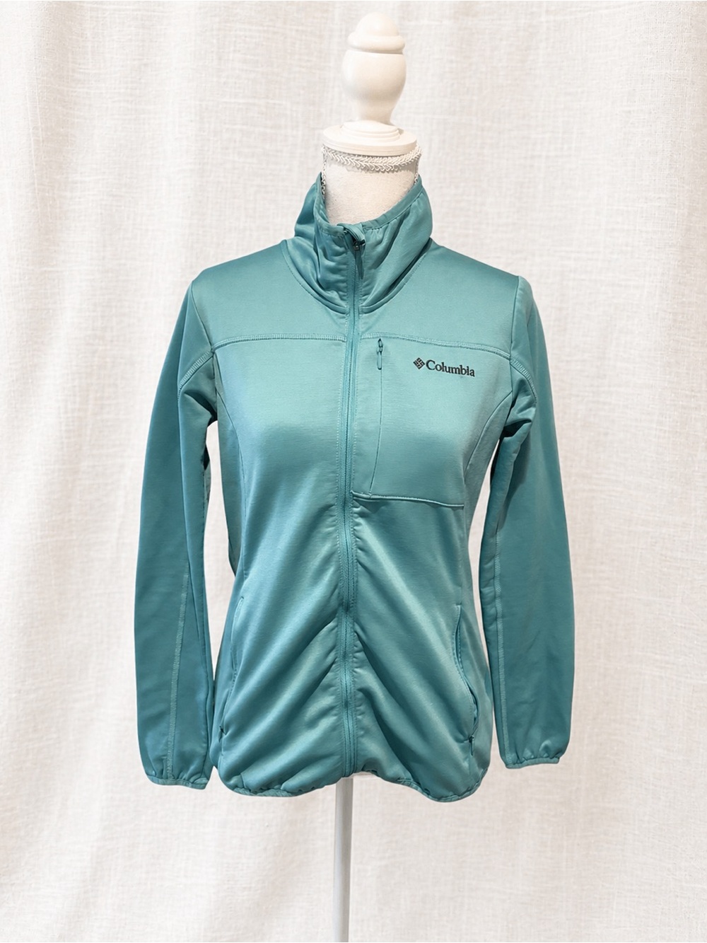 Columbia Women's Teal Lightweight Full-Zip Utility Jacket - Picture 1 of 2